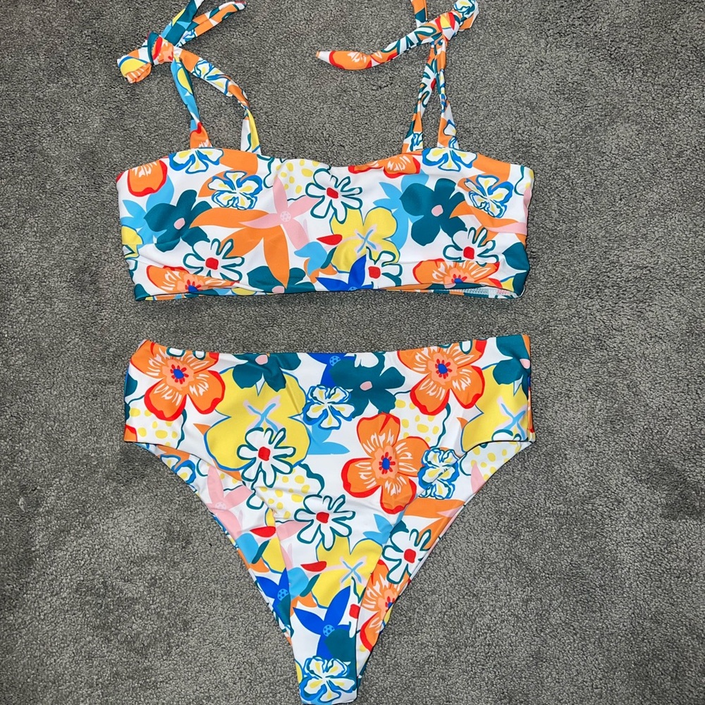 Shein two piece high waisted bathing suit
